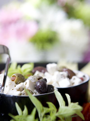 Artisan olives and feta